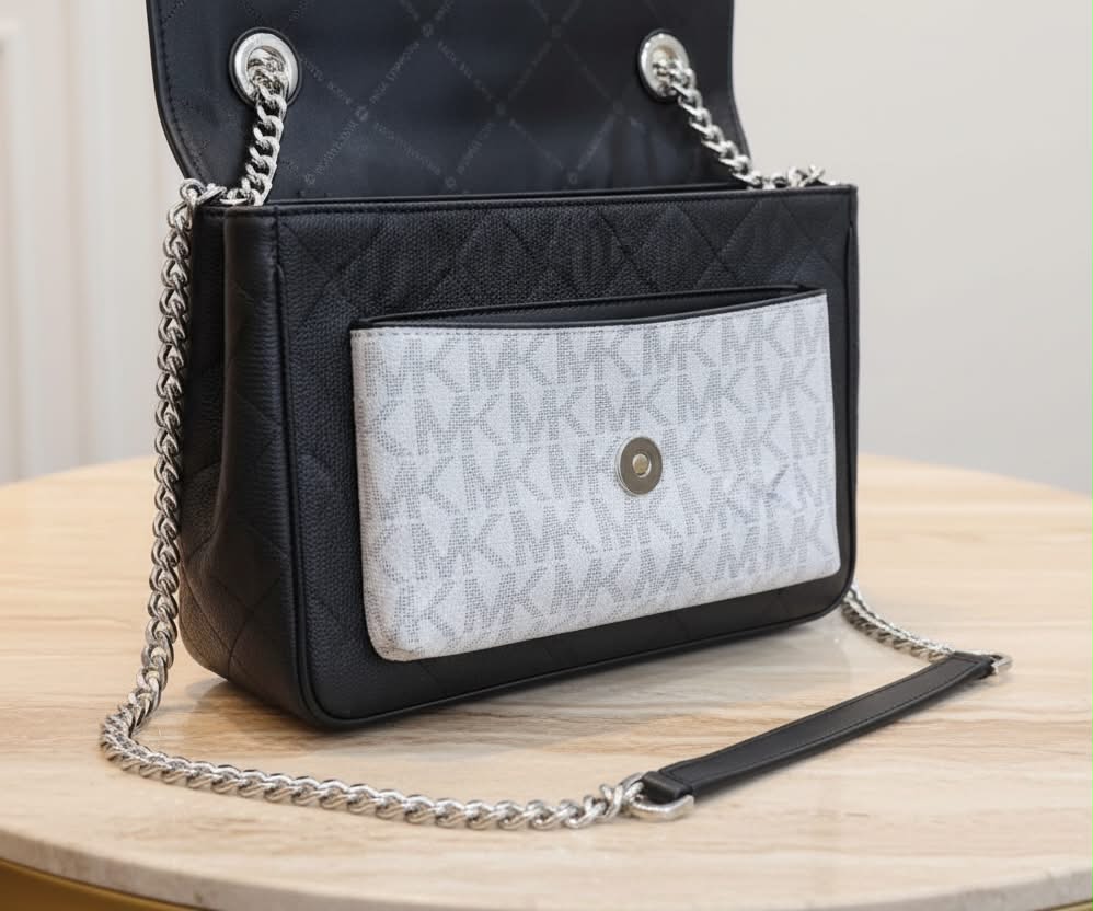 MICHAEL KORS REGINA MEDIUM FLAP CONVERTIBLE CHAIN SHOULDER BAG/CROSSBODY