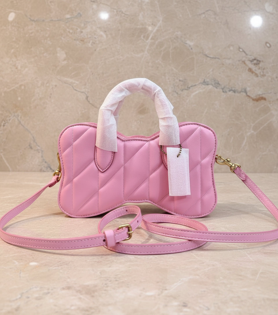 COACH BOW SATCHEL WITH QUILTING