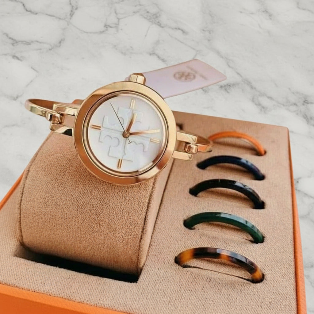 ساعة توري بورش الصغيرة ذات الأزرار القابلة للتبديل