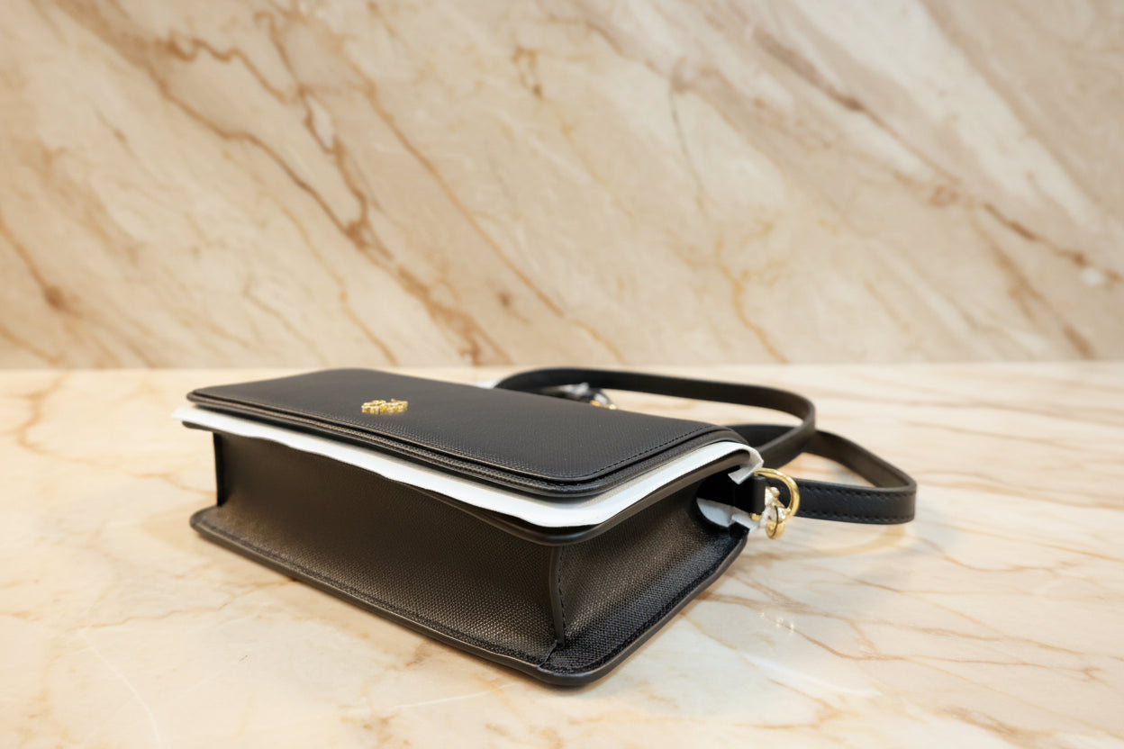 TORY BURCH EMERSON CROSSBODY -  BLACK
