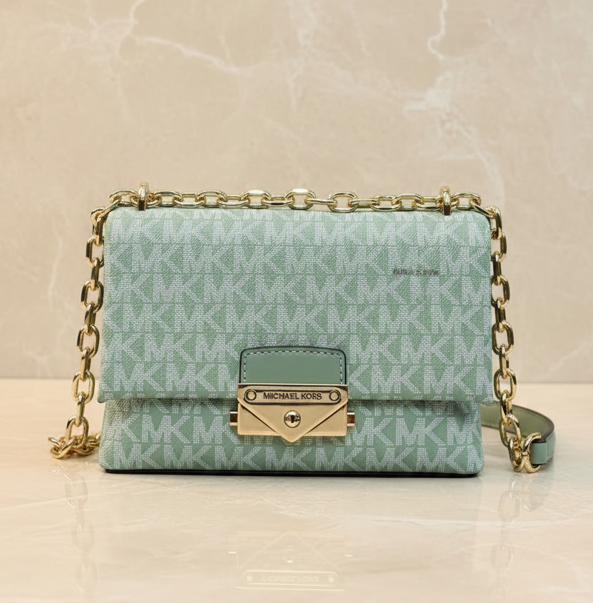 MICHAEL KORS MINI CECE - MONO SEA GREEN