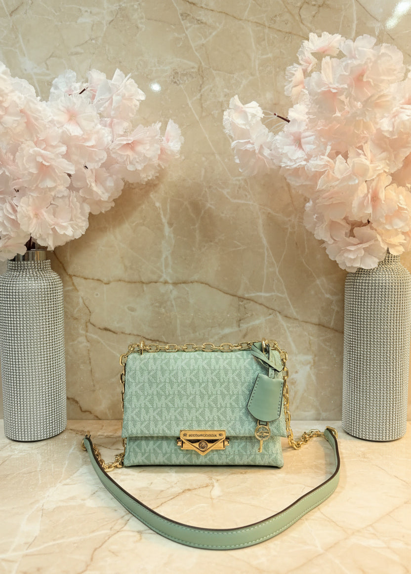 MICHAEL KORS MINI CECE - MONO SEA GREEN