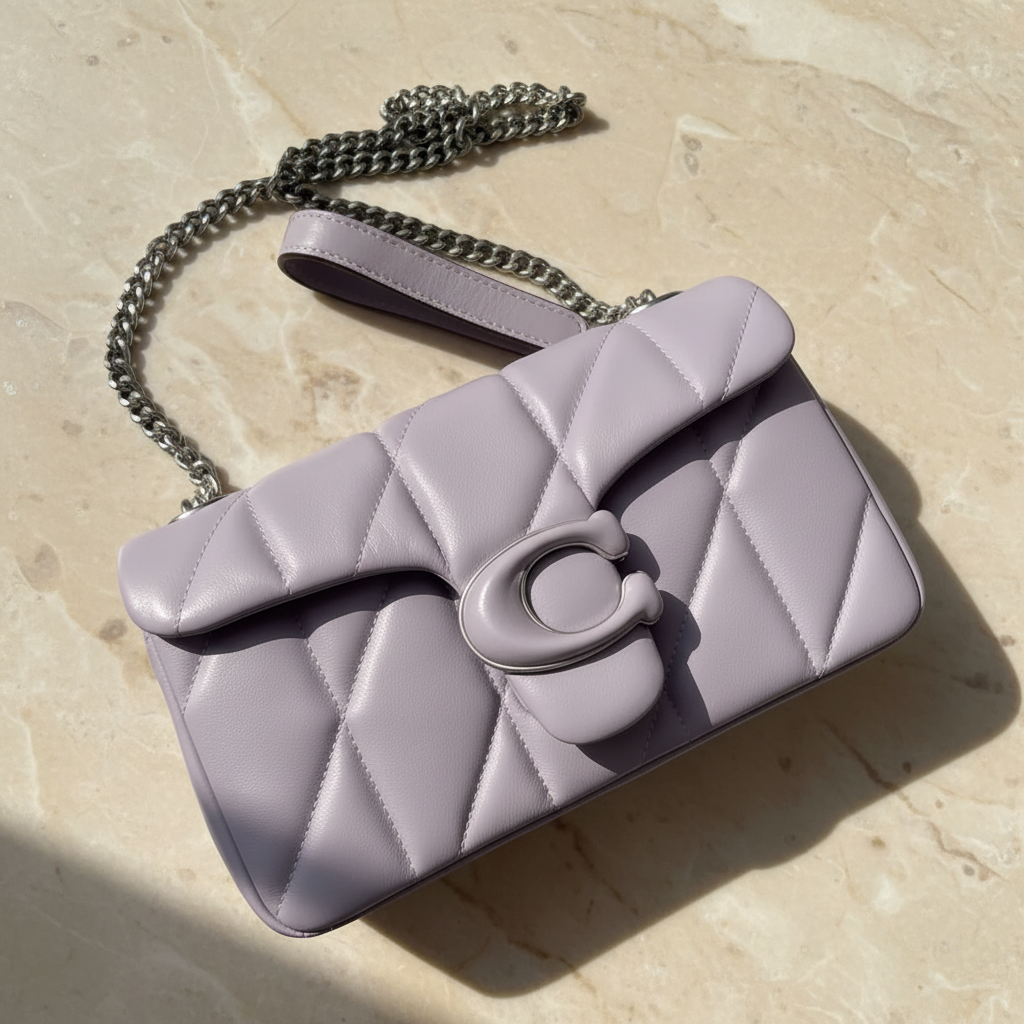 COACH PILLOW TABBY 18 WRISTLET/CROSSBODY - SOFTBPURPLE - NAPPA LEATHER