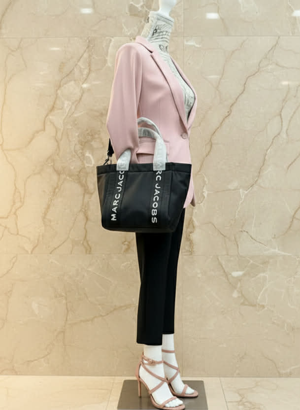 MARC JACOBS SMALL NYLON ZIP TOTE