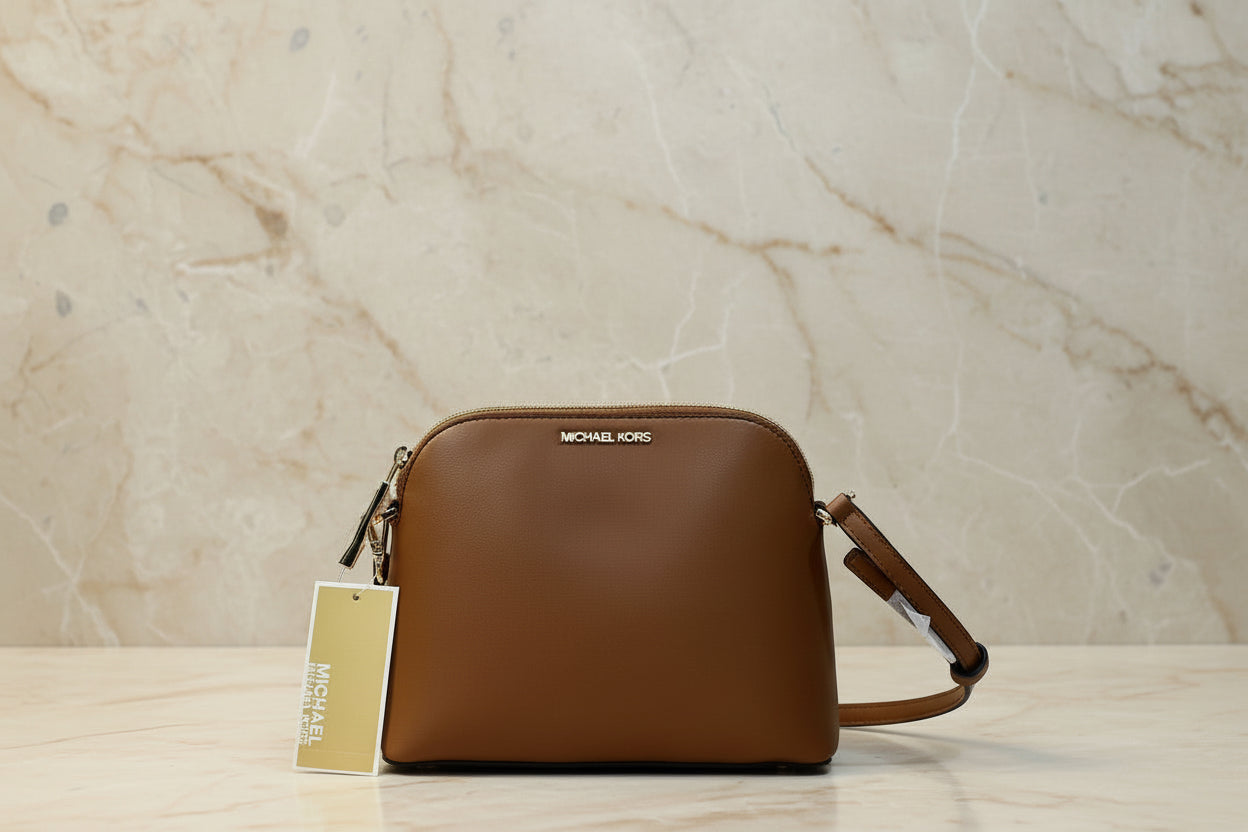 MICHAEL KORS SMALL DARIA 3 in 1 SATCHEL -  BROWN ACORN