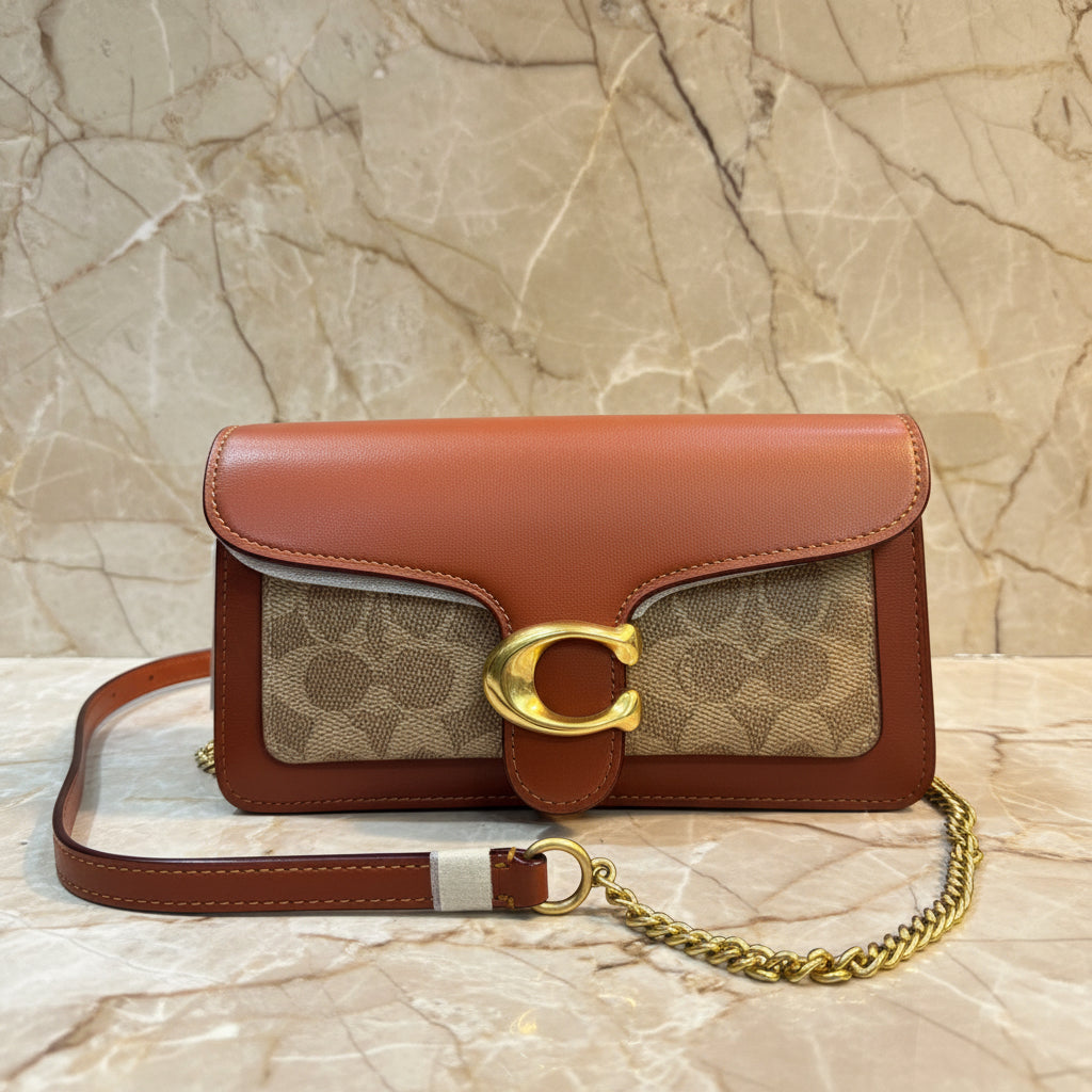 Coach Tabby Chain Clutch In Signature Canvas 21