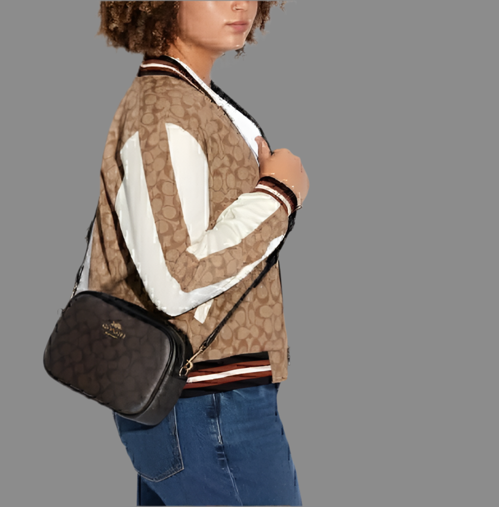 COACH MINI JAMIE SIGNATURE COATED CANVAS