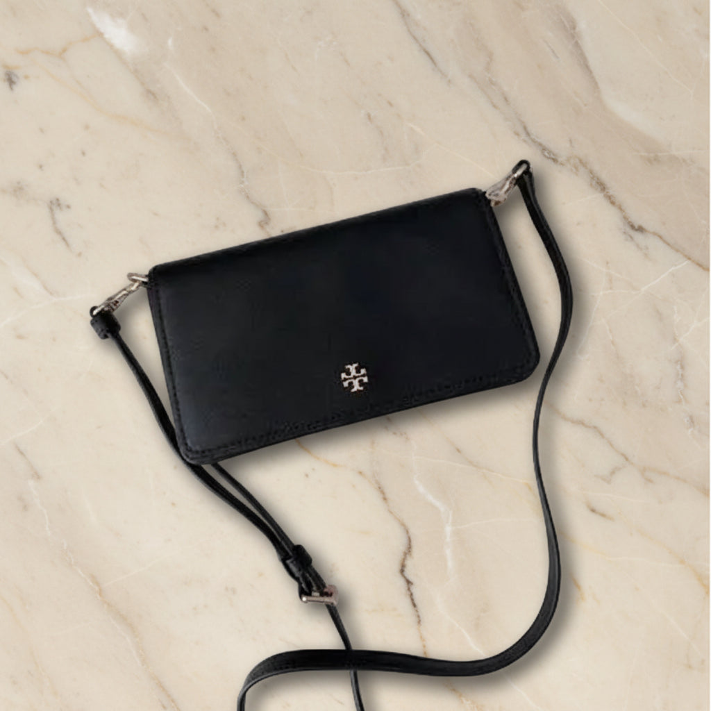 TORY BURCH EMERSON CROSSBODY -  BLACK
