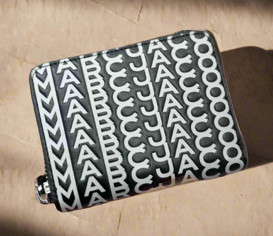 MARC JACOBS MONOGRAM ZIP AROUND WALLET