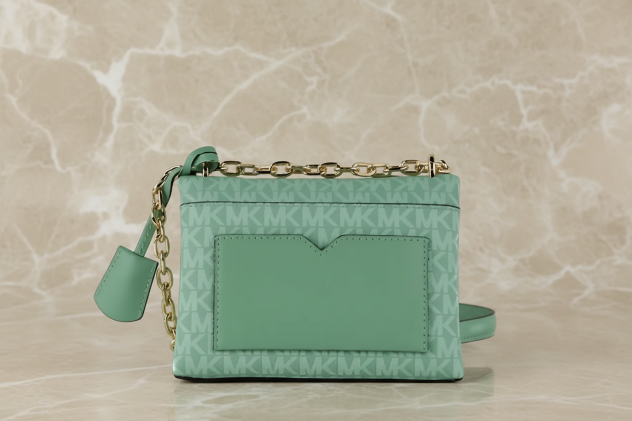 MICHAEL KORS MINI CECE - MONO SEA GREEN