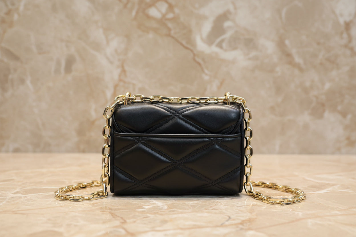 MICHAEL KORS SERENA VEGAN FLAP QUILTED CONVERTIBLE CHAIN SHOULDER BAG/CROSSBODY BAG