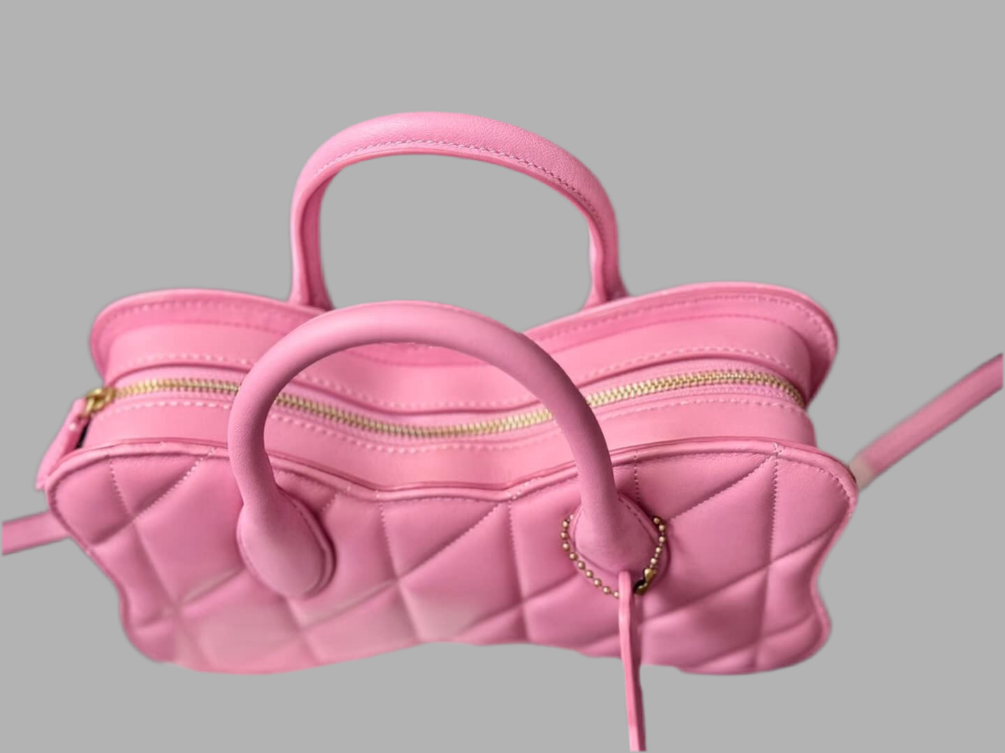COACH BOW SATCHEL WITH QUILTING