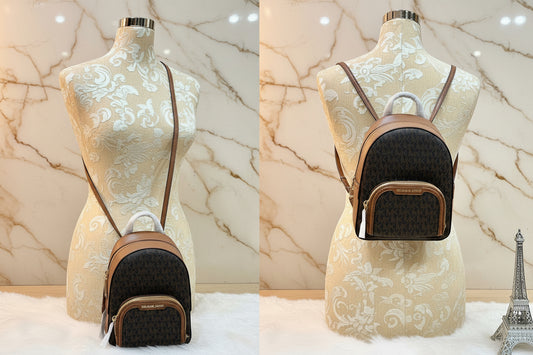 حقيبة ظهر مايكل كورس جايسي مقاس XS، لون بني مميز