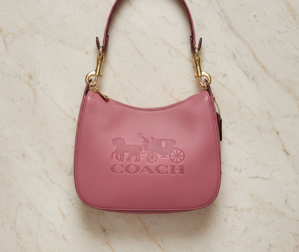 SALE‼️‼️COACH JES HOBO SHOULDER BAG - ROUGE/SILVER