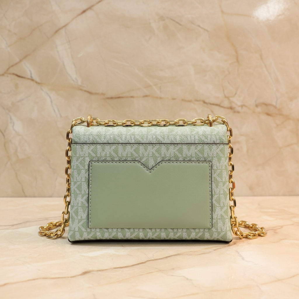 MICHAEL KORS MINI CECE - MONO SEA GREEN