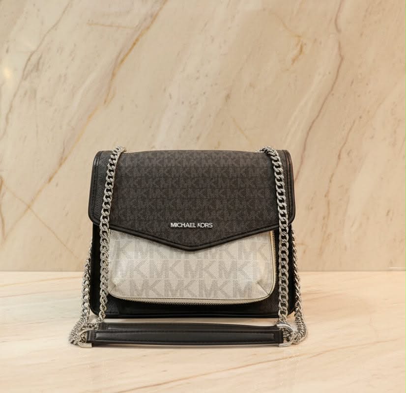MICHAEL KORS REGINA MEDIUM FLAP CONVERTIBLE CHAIN SHOULDER BAG/CROSSBODY