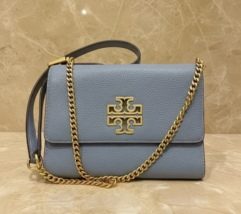 TORY BURCH BRITTEN CONVERTIBLE FLAP CLUTCH / CROSSBODY