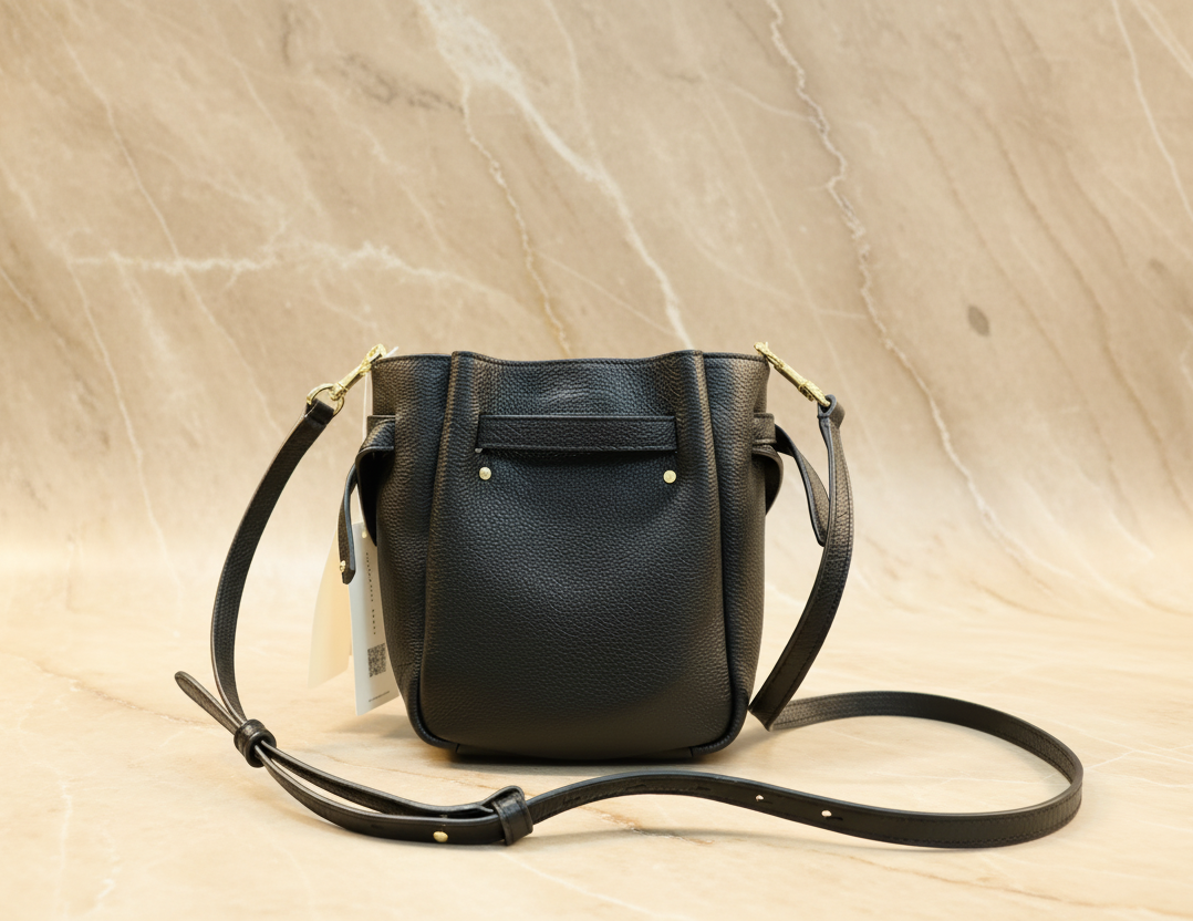 TORY BURCH MINI ROMY CROSSBODY - BLACK