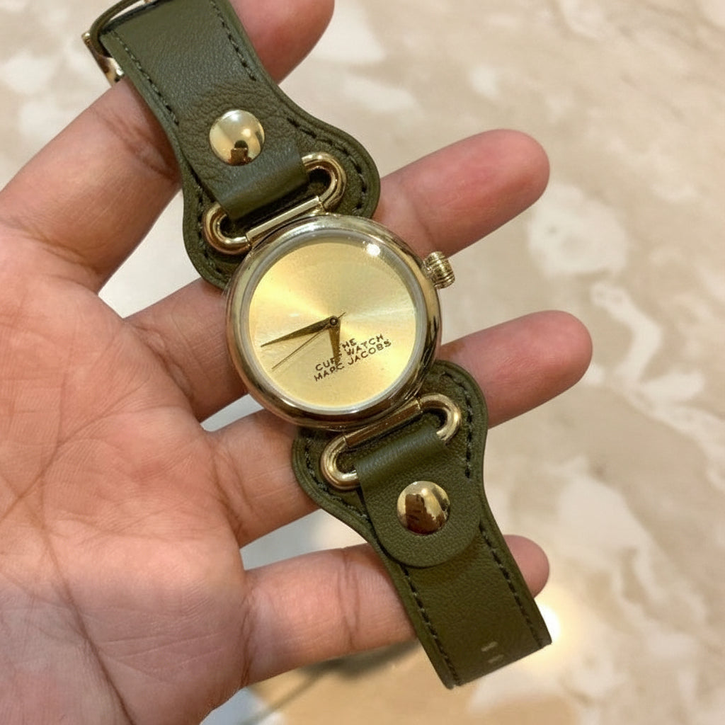 MARC JACOBS CUFF LEATHER WATCH