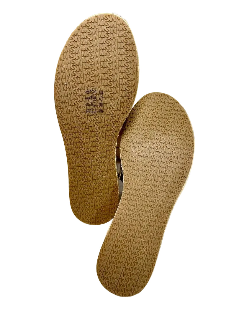 MICHAEL KORS INDIRA WEDGE - JACQUARD BEIGE SIZE 6 CAN FIT TO SIZE 6.5