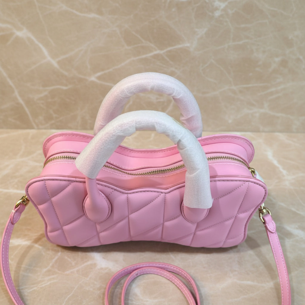 COACH BOW SATCHEL WITH QUILTING